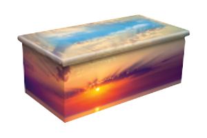 Colourful Sunset Cremation Urn